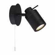 Samson 6Lt Split Bar Bathroom Spotlight- Black Metal, IP44