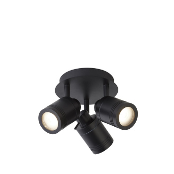Svietidlá Searchlight - Samson 3Lt Round Spotlight - Black Metal | KÓD: 6603BK