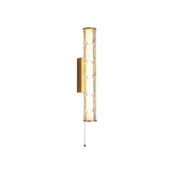 Svietidlá Searchlight - Vibrate LED Wall Light, Matt Gold with Glass | KÓD: 66311-1GO