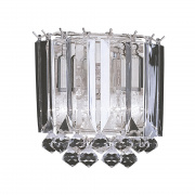 SIGMA 9LT CHROME CHANDELIER WITH CLEAR ACRYLIC RODS