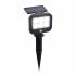 Solar LED Wall Light with PIR Sensor - Black ABS & Clear PC