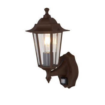 Svietidlá Searchlight - Alex Outdoor Wall Light - Rust Brown Metal & Glass | KÓD: 68001RUS