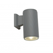 OUTDOOR UP/DOWN WALL/PORCH LIGHT - GREY WITH CLEAR GLASS
