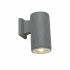 OUTDOOR 1LT WALL/PORCH LIGHT - GREY WITH CLEAR GLASS DIFFUSER