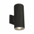 OUTDOOR UP/DOWN WALL/PORCH LIGHT - BLACK WITH CLEAR GLASS