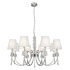 Nina Wall Light - Chrome, Crystal & White Shades