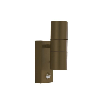 Svietidlá Searchlight - Metro Outdoor Wall Light - Rustic Brown Metal & Glass | KÓD: 7008-2RUS-LED