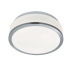 Cheese 2Lt Flush - Chrome, White Glass Shade, IP44