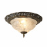 Weybridge Ceiling Flush - Antique Brass & Alabaster Glass