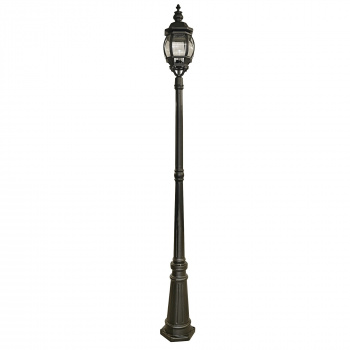 Svietidlá Searchlight - Bel Aire 221cm Outdoor Post  -  Silk Black & Glass, IP23 | KÓD: 7174