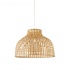 BALI 1LT PENDANT,  BAMBOO SHADE WITH BLACK SUSPENSION