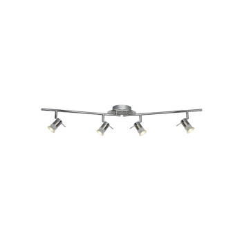 Svietidlá Searchlight - Aries 4Lt Split Bar Spotlight - Chrome & Satin Silver Metal | KÓD: 7444CC-LED