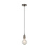 SATIN SILVER 1LT CABLE SUSPENSION WITH 1.5MTR BLACK TEXTILE CABLE (LAMP NOT INCLUDED)