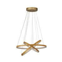 x Eternity Pendant - Natural Bamboo & Gold Metal - 75033-3NA 75033-3NA