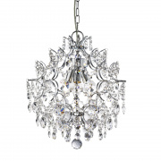PEACOCK 2LT WALL LIGHT WITH CRYSTAL