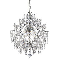Harrietta  3Lt Pendant - Chrome Metal & Clear Crystal - 7673-3CC 7673-3CC