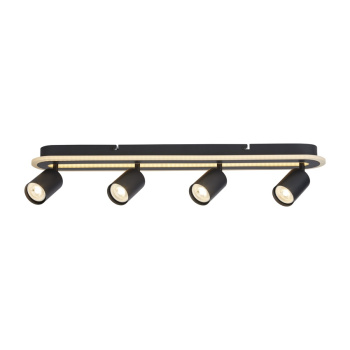 Svietidlá Searchlight - San Diego 4Lt Flush, Matt Black Metal | KÓD: 77230-4BK