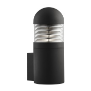 Bronx 60cm Outdoor Post- Black Aluminium & Clear Diffuser