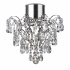 Hanna 4Lt Flush - Chrome & Clear Crystal Pyramid Drops, IP44