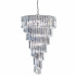 SIGMA 9LT CHROME CHANDELIER WITH CLEAR ACRYLIC RODS