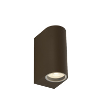 Eiffel Outdoor 2Lt Wall Light- Rustic Brown, Clear & Frosted - 8008-2RUS-LED 8008-2RUS-LED
