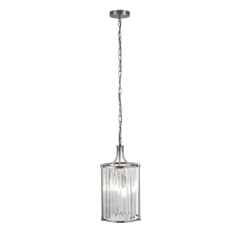 Svietidlá Searchlight - Victoria  2Lt Pendant  - Chrome Metal & Clear Crystal | KÓD: 8092-2CC