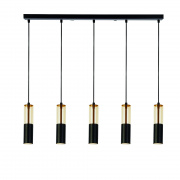 5LT WANDS II BAR PENDANT WITH AMBER ACRYLIC