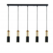 Merrygold Wall Light - Amber Acrylic & Black Metal