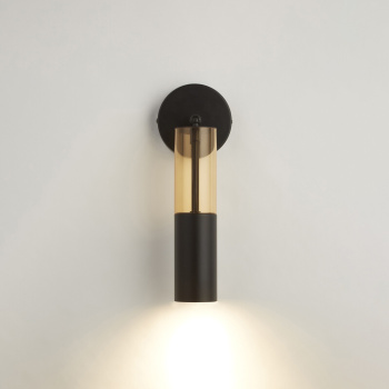 Svietidlá Searchlight - Merrygold Wall Light - Black Metal & Amber Acrylic | KÓD: 82122-1BK
