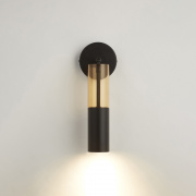 Merrygold Wall Light - Amber Acrylic & Black Metal