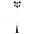 ALEX OUTDOOR POST LAMP - 1LT BLACK Ht183cm