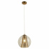 CONIO 4LT PENDANT, SATIN BRASS AND CLEAR GLASS