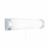 LIMA BATHROOM -  IP44 (G9 LED) 2LT CHROME  WALL BRACKET, WHITE GLASS