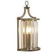 Victoria Wall Light - Chrome Metal & Clear Crystal