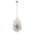 Peacock 4Lt Wall Light - Chrome with Clear Crystal