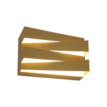 Svietidlá Searchlight - Section LED Wall Light, Sand Gold Metal | KÓD: 86410GO