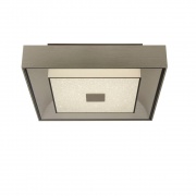 RHEA LED SQUARE FLUSH LIGHT - SILVER WITH CRYSTAL SAND