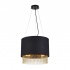 HONEYCOMB 1LT DOUBLE LAYERED MESH WALL LIGHT - BLACK OUTER WITH GOLD INNER