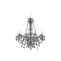 Marie Therese  8Lt Pendant - Grey Glass & Acrylic - 8888-8GY 8888-8GY