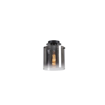 Svietidlá Searchlight - Sweden 1Lt Flush - Matt Black & Smoked Glass | KÓD: 88911-1BK
