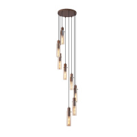 Sweden II 8Lt Multi Drop - Mocha Metal & Amber Glass - 88920-8MO 88920-8MO