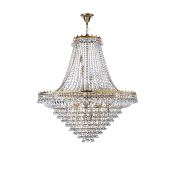 Svietidlá Searchlight - Versailles  19Lt Chandelier  - Gold Metal & Crystal | KÓD: 9112-102GO