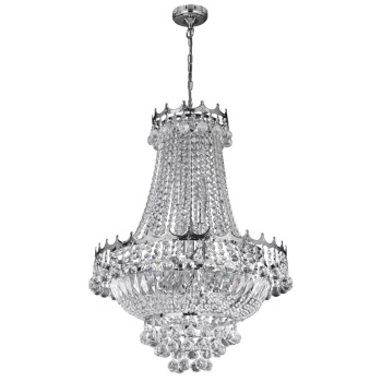 Svietidlá Searchlight - Versailles  9Lt Chandelier  - Chrome Metal & Crystal | KÓD: 9112-52CC