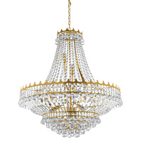 Versailles  13Lt Chandelier  - Gold Metal & Crystal - 9112-82GO 9112-82GO