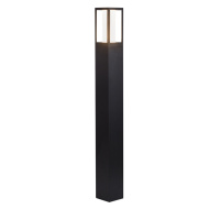 Avenue Outdoor Post - Black Metal & Matt White Polycarbonate - 91251-730 91251-730