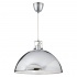 INDUSTRIAL PENDANT - DOME CAGE PENDANT - 1LT SATIN NICKEL DOME WITH FROSTED GLASS DIFFUSER