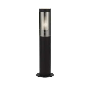 Svietidlá Searchlight - Batton Outdoor Post - Black Metal & Smoked Polycarbonate | KÓD: 93901-450BK