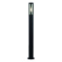 Batton 900mm Outdoor Post - Black & Smoked Diffuser, IP44