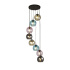 Mardi Gras 5Lt Multi-Drop - Multi Coloured Glass Shades