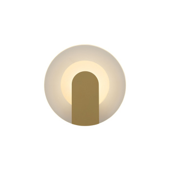 Svietidlá Searchlight - Target LED Wall Light, Sand Gold Metal | KÓD: 95410GO